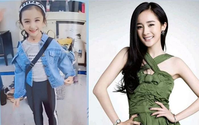 酷似杨幂的小女孩爆红抖音,比小糯米更像亲生的