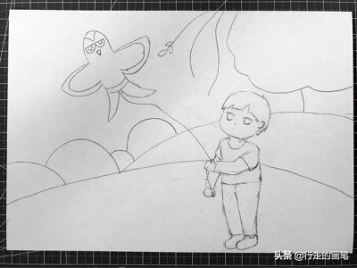 ​儿童绘画清明节简单画（清明节绘画原创绘画）