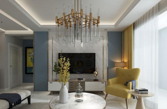 138㎡轻奢风格装修设计效果图, 有品位的灰色个性家居空间!