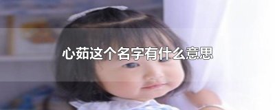 ​心茹这个名字有什么意思