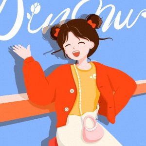 ​插画头像 | 大笑的可爱女孩们，愿美好的笑容在你我之间传递