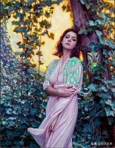​性感而梦幻——澳大利亚艺术家人体油画中的女子宛如仙子般美丽